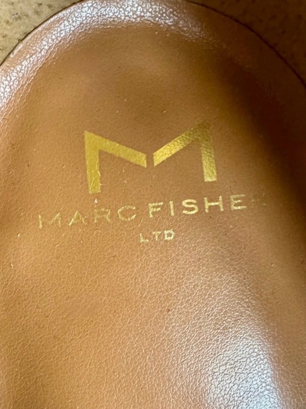 NWT MARC FISHER Lina Platform Loafers Tan Suede Chunky Gum Heel 90’s Y2K Shoes - Picture 7 of 8